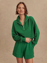 Load image into Gallery viewer, Varley Verdant Green Hawley Half Zip Sweat
