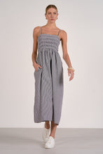 Load image into Gallery viewer, Black Seersucker Maxi Dress