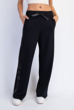 Load image into Gallery viewer, Black Modal/Satin Pullover + Pant Set