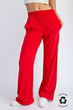 Load image into Gallery viewer, Red Soft Side Striped Track Pant