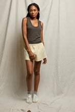 Load image into Gallery viewer, Perfect White Tee Vintage Black Cotton Binded Tank Top