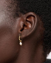 Load image into Gallery viewer, Ana Luisa Pearl Huggie Hoops- Frida