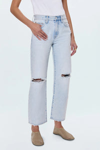 Pistola Denim Lexi MR Bowed Straight Jean