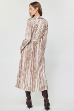 Load image into Gallery viewer, Blush Pink Multi Pleated LS Belted Dress