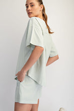 Load image into Gallery viewer, Soft Mint Washed Cotton Short Set