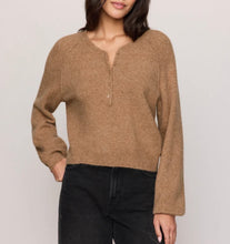 Load image into Gallery viewer, Z Supply Golden Caramel Westmont Henley Sweater