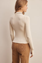 Load image into Gallery viewer, Ivory Classic Soft Mock Neck LS Top