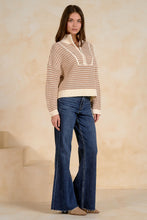 Load image into Gallery viewer, Natural 1/4 Zip Sweater