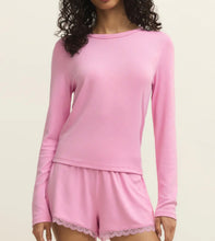 Load image into Gallery viewer, Z Supply Pink Crush Maison Pointelle LS PJ Top