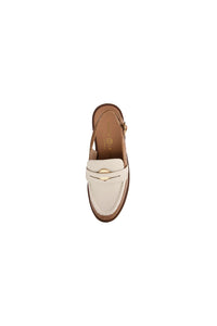 Bone/Camel Vintage Sling Back Loafer