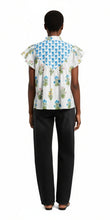 Load image into Gallery viewer, White Multi Floral Olene Blouse