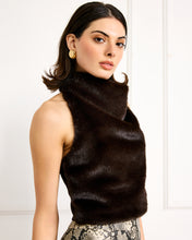 Load image into Gallery viewer, Dark Brown Faux Fur Top