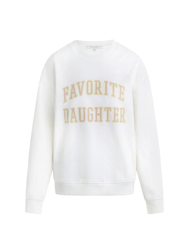 Favorite Daughter White/Rose Sweatshirt