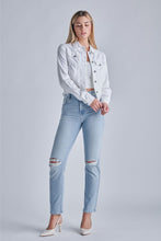Load image into Gallery viewer, Hidden White Denim Reg. Fitted Jacket