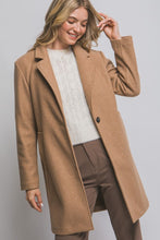 Load image into Gallery viewer, Notched Lapel Coat Camel