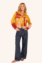 Load image into Gallery viewer, Pink Patchwork Suede Jacket