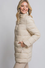 Load image into Gallery viewer, Cream Puffer Long Jacket
