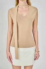 Load image into Gallery viewer, Khaki Neckband Knit Top