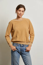 Load image into Gallery viewer, Perfect White Tee Ziggy Reverse Fleece LS Top Suede