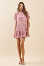 Load image into Gallery viewer, Pink Paisley Button Down Ruffle Detail Dress