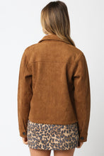 Load image into Gallery viewer, Camel Soft Faux Suede Jacket