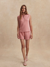 Load image into Gallery viewer, Varley Simmons Half Zip Tank- Brandy Rose