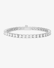 Load image into Gallery viewer, Melinda Maria Grand Heiress Tennis Bracelet Silver/White
