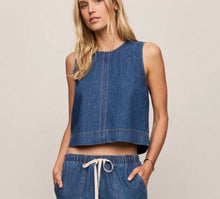 Load image into Gallery viewer, Z Supply Deep Water Sun Seeker Denim Tank