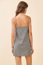 Load image into Gallery viewer, Black Gingham Spag. Strap Mini Dress