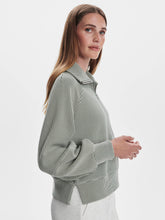 Load image into Gallery viewer, Varley Milano Half Zip Sweat 2.0- Thyme/Egret
