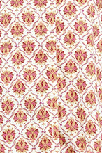 Load image into Gallery viewer, Burgundy Printed LS Button Down Blouse