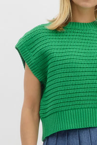 Knitted SS Top Green