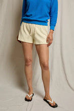 Load image into Gallery viewer, Perfect White Tee Custard French Terry Sweat Shorts