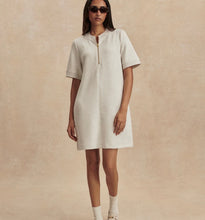 Load image into Gallery viewer, Varley Nori Zip Dress- Ivory Marl