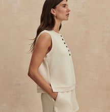 Load image into Gallery viewer, Varley Marla Button Placket Tank- Pristine