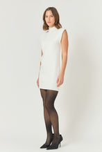 Load image into Gallery viewer, Ivory Mock Neck Slvls Knit Dress
