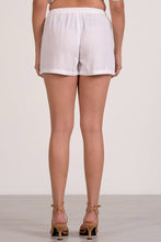 Load image into Gallery viewer, White Eyelet Elastic Waist Shorts