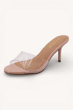 Load image into Gallery viewer, Nude Clear Strap Low Heel