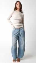 Load image into Gallery viewer, Oatmeal Mock Neck LS Sweater