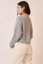 Load image into Gallery viewer, Heather Grey Brushed Zip Sweater
