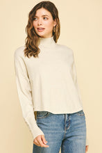 Load image into Gallery viewer, Button Detail LS Knit Sweater Oatmeal