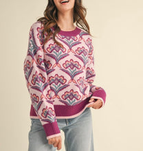 Load image into Gallery viewer, Plum Multi Print Sweater