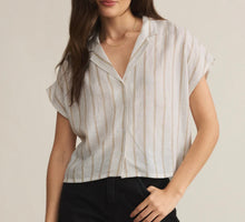 Load image into Gallery viewer, Z Supply Cement Parallel Button Down Top