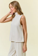 Load image into Gallery viewer, Ecru Soft Modal Pintuck A Line Tank Top