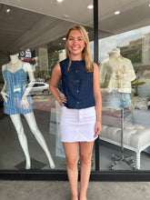 Load image into Gallery viewer, Denim Button Slvls Top