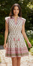 Load image into Gallery viewer, Green/Pink Floral Print Ayra Dress