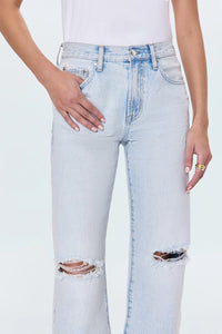 Pistola Denim Lexi MR Bowed Straight Jean