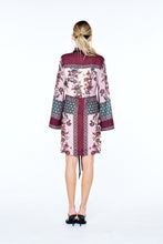 Load image into Gallery viewer, Maroon/Green Multi Print Engineer Belted Dress
