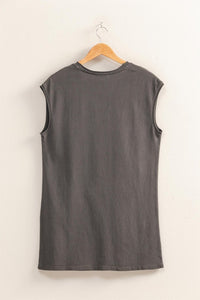 Throw On and Go Knit Dress Charcoal