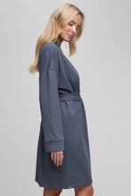 Load image into Gallery viewer, Barefoot Dreams Brushed Luxe Lounge Robe Slate Blue